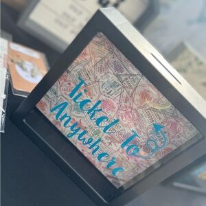 Travel Shadow Box with Ticket Design